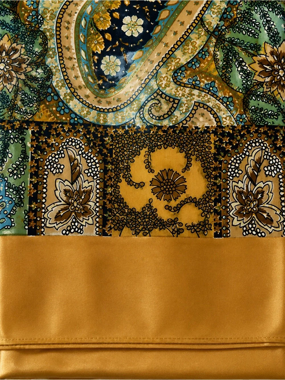Milan Gold Paisley Scarf
